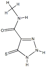 1H-1,2,3-Triazole-4-carboxamide,5-mercapto-N-methyl-(9CI) Struktur