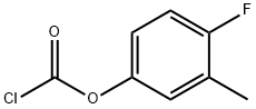 4-fluoro-3-methylphenylcarbonochloridate Struktur