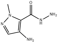 1H-Pyrazole-5-carboxylic  acid,  4-amino-1-methyl-,  hydrazide Struktur