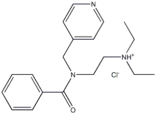 Benzamide,N-[2-(diethylamino)ethyl]-N-(4-pyridinylmethyl)-, hydrochloride (1:1) Struktur