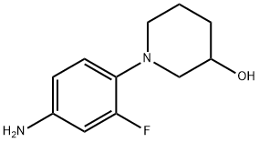 1-(4-AMINO-2-FLUOROPHENYL)-3-PIPERIDINOL Struktur