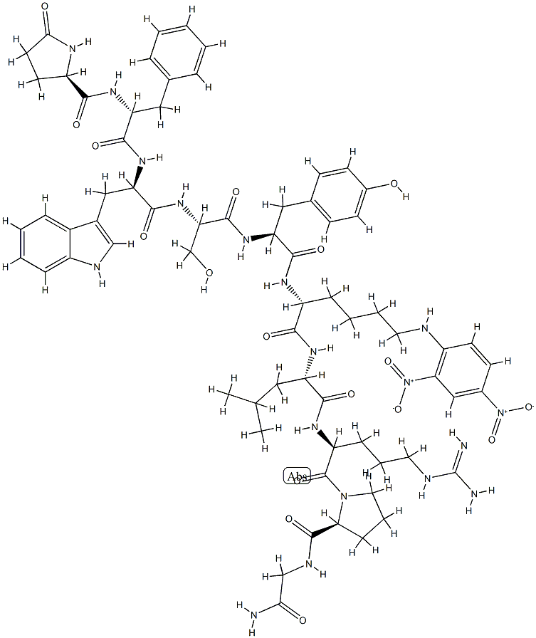 LHRH, Phe(2)-N-epsilon-(2,4)-dinitrophenol-Lys(6)- Struktur