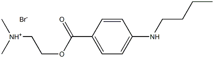 Benzoic acid,4-(butylamino)-, 2-(dimethylamino)ethyl ester, hydrobromide (1:1) Struktur