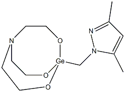 2-(bis(2-hydroxyethyl)amino)ethanol, (3,5-dimethylpyrazol-1-yl)methylg ermanium Struktur