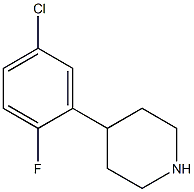 4-(5-chloro-2-fluorophenyl)piperidine Struktur