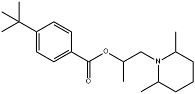 2-(2,6-dimethyl-1-piperidinyl)-1-methylethyl 4-tert-butylbenzoate Struktur