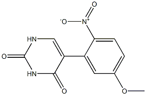 5-(5-METHOXY-2-NITRO-PHENYL)-1H-PYRIMIDINE-2,4-DIONE Struktur