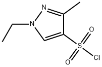 1-ETHYL-3-METHYL-1H-PYRAZOLE-4-SULFONYL CHLORIDE Struktur