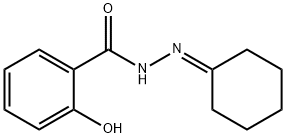 N'-cyclohexylidene-2-hydroxybenzohydrazide Struktur