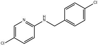 5-chloro-N-[(4-chlorophenyl)methyl]pyridin-2-amine Struktur