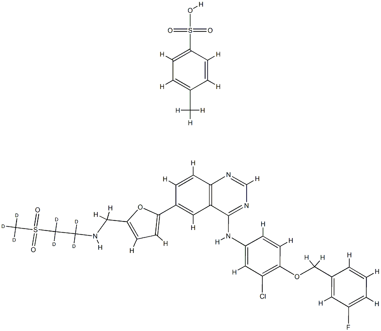 Lapatinib-d7 Ditosylate Struktur