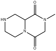 2-methyltetrahydro-2H-pyrazino[1,2-a]pyrazine-1,4(3H,6H)-dione(SALTDATA: FREE) Struktur