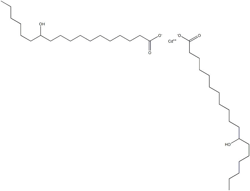 Octadecanoic acid, 12-hydroxy-, cadmium salt, basic Struktur