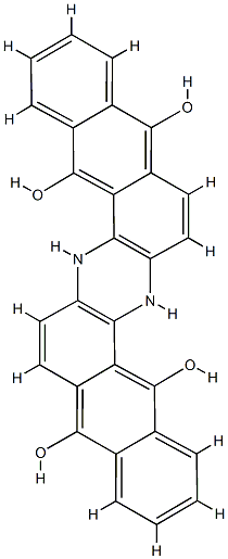 6,15-dihydroanthrazine-5,9,14,18-tetrol  Struktur