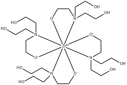 TETRAKIS(TRIETHANOLAMINATO)ZIRCONIUM(IV) Struktur