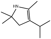 1H-Pyrrole,2,3-dihydro-2,2,5-trimethyl-4-(1-methylethyl)-(9CI) Struktur