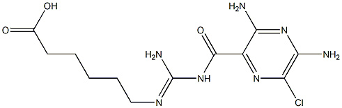 amiloride caproate Struktur