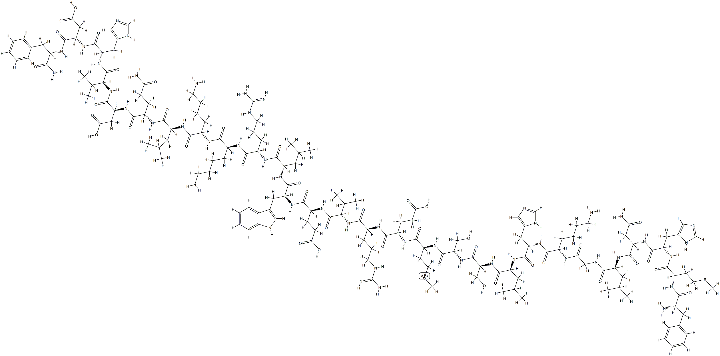 bovine parathyroid hormone (7-34) Struktur