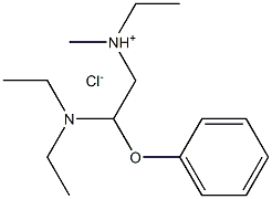 1,2-Ethanediamine,N1,N1-diethyl-N2-methyl-N2-(2-phenoxyethyl)-, hydrochloride (1:1) Struktur