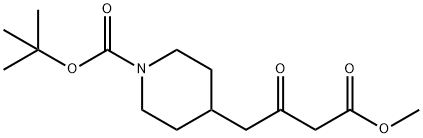 BETA-OXO-1-BOC-4-PIPERIDINEBUTANOIC ACID METHYL ESTER Struktur