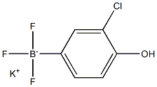 POTASSIUM 3-CHLORO-4-HYDROXYPHENYLTRIFLUOROBORATE Struktur