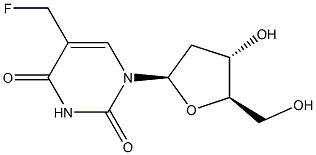 alpha-monofluorothymidine Struktur