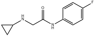 2-(cyclopropylamino)-N-(4-fluorophenyl)acetamide Struktur