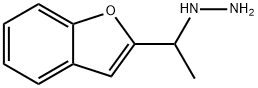 1-(1-(benzofuran-2-yl)ethyl)hydrazine Struktur