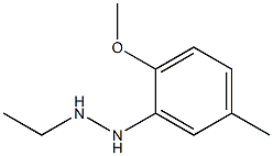 1-[-(2-methoxy-5-methylphenyl)ethyl]hydrazine Struktur