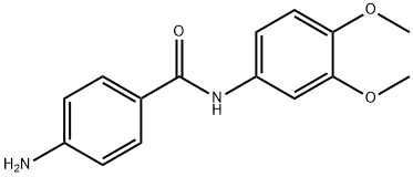 4-amino-N-(3,4-dimethoxyphenyl)benzamide Struktur