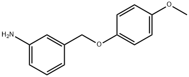 3-(4-methoxyphenoxymethyl)aniline Struktur