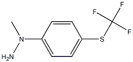 1-(4-(trifluoromethylthio)benzyl)hydrazine Struktur