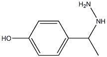 1-(1-(4-hydroxyphenyl)ethyl)hydrazine Struktur