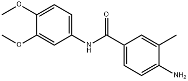 4-amino-N-(3,4-dimethoxyphenyl)-3-methylbenzamide Struktur