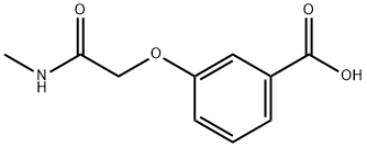 3-[(methylcarbamoyl)methoxy]benzoic acid Struktur