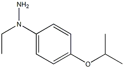 1-(1-[4-(propan-2-yloxy)phenyl]ethyl)hydrazine Struktur