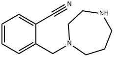 2-(1,4-diazepan-1-ylmethyl)benzonitrile Struktur