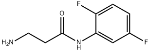 N~1~-(2,5-difluorophenyl)-beta-alaninamide(SALTDATA: HCl) Struktur