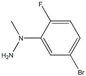 1-[(5-bromo-2-fluorophenyl)methyl]hydrazine Struktur