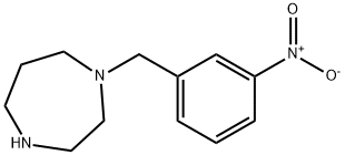 1-[(3-nitrophenyl)methyl]-1,4-diazepane Struktur