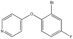 4-(2-bromo-4-fluorophenoxy)pyridine Struktur