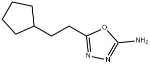 5-(2-cyclopentylethyl)-1,3,4-oxadiazol-2-amine Struktur