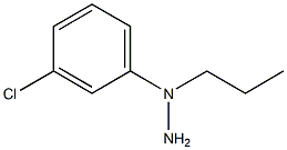 1-(1-(3-chlorophenyl)propyl)hydrazine Struktur