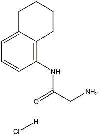 2-amino-N-5,6,7,8-tetrahydronaphthalen-1-ylacetamide Struktur