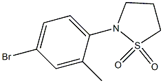 2-(4-bromo-2-methylphenyl)isothiazolidine 1,1-dioxide Struktur