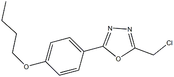 2-(4-butoxyphenyl)-5-(chloromethyl)-1,3,4-oxadiazole Struktur