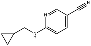 6-[(cyclopropylmethyl)amino]nicotinonitrile Struktur