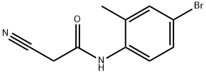 N-(4-bromo-2-methylphenyl)-2-cyanoacetamide Struktur