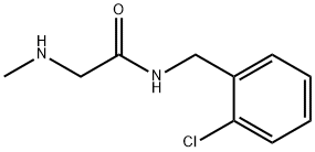 N-(2-chlorobenzyl)-2-(methylamino)acetamide Struktur