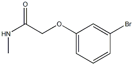 2-(3-bromophenoxy)-N-methylacetamide Struktur